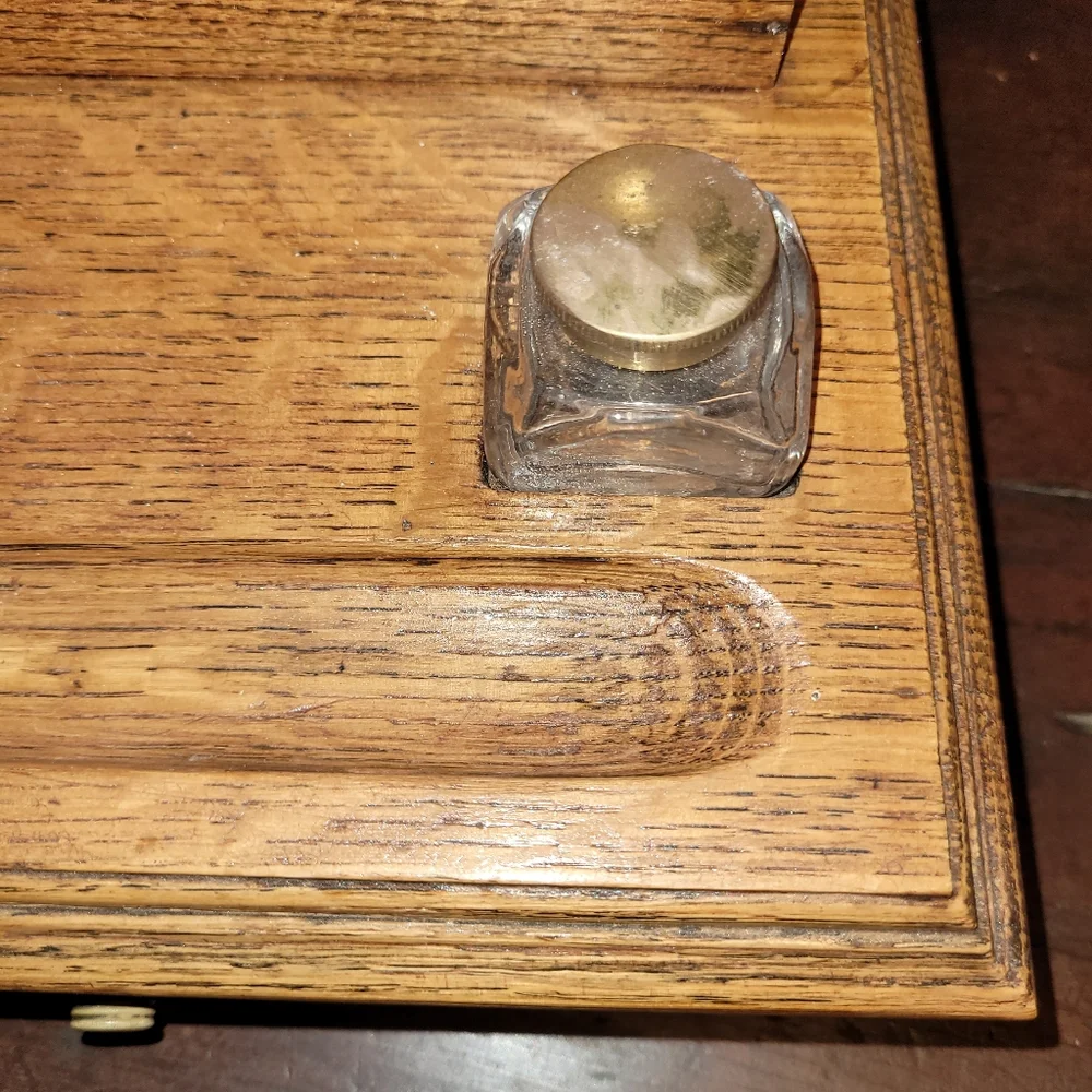 Antique Wooden Desk Set - Picture 10 of 14